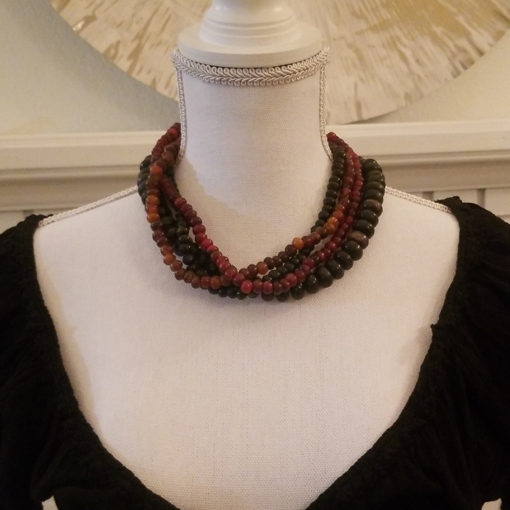 Wood Bead Necklace